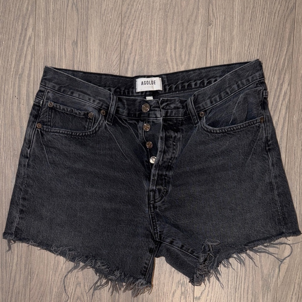 Agolde Parker Long Short in Chromatic - Revolve